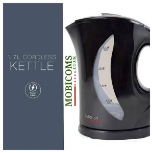 Kitchen Perfected Cordless Kettle Black 1.7 Ltr